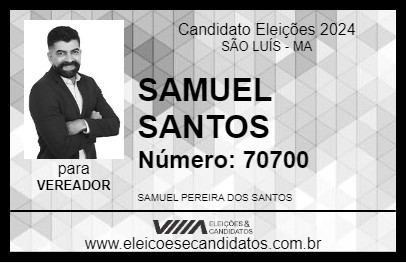 Candidato SAMUEL SANTOS 2024 - SÃO LUÍS - Eleições