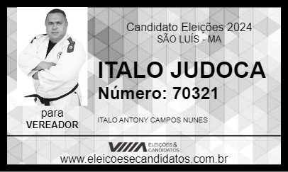 Candidato ITALO JUDOCA 2024 - SÃO LUÍS - Eleições