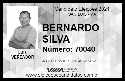 Candidato BERNARDO SILVA 2024 - SÃO LUÍS - Eleições