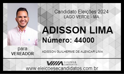 Candidato ADISSON LIMA 2024 - LAGO VERDE - Eleições