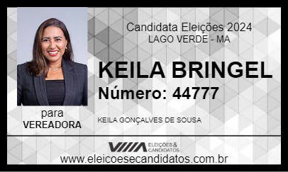 Candidato KEILA BRINGEL 2024 - LAGO VERDE - Eleições