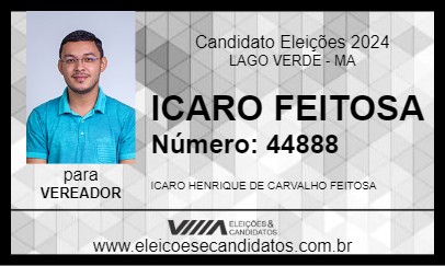 Candidato ICARO FEITOSA 2024 - LAGO VERDE - Eleições