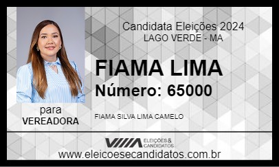 Candidato FIAMA LIMA 2024 - LAGO VERDE - Eleições