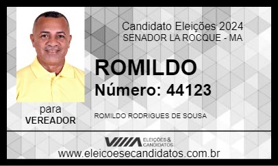 Candidato ROMILDO 2024 - SENADOR LA ROCQUE - Eleições