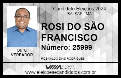 Candidato ROSI DO SÃO FRANCISCO 2024 - BALSAS - Eleições