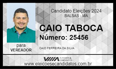 Candidato CAIO TABOCA 2024 - BALSAS - Eleições