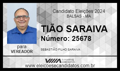 Candidato TIÃO SARAIVA 2024 - BALSAS - Eleições