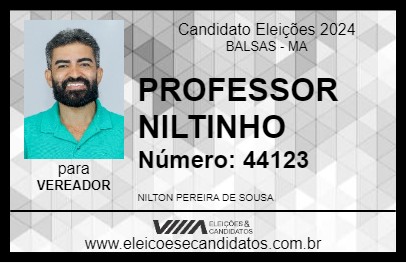 Candidato PROFESSOR NILTINHO 2024 - BALSAS - Eleições