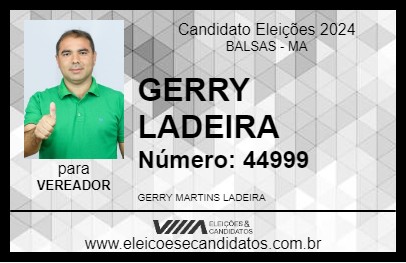 Candidato GERRY LADEIRA 2024 - BALSAS - Eleições