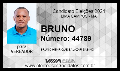 Candidato BRUNO 2024 - LIMA CAMPOS - Eleições