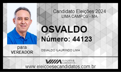 Candidato OSVALDO 2024 - LIMA CAMPOS - Eleições