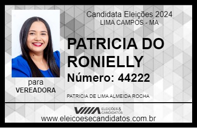 Candidato PATRICIA DO RONIELLY 2024 - LIMA CAMPOS - Eleições