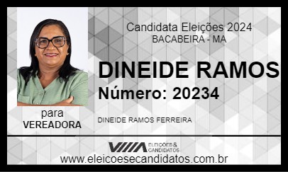 Candidato DINEIDE RAMOS 2024 - BACABEIRA - Eleições