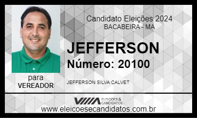 Candidato JEFFERSON 2024 - BACABEIRA - Eleições