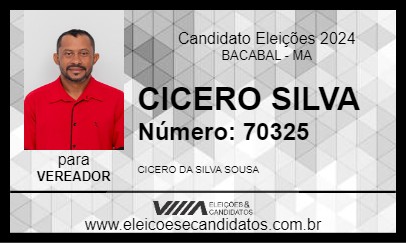 Candidato CICERO SILVA 2024 - BACABAL - Eleições