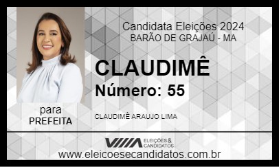 Candidato CLAUDIMÊ 2024 - BARÃO DE GRAJAÚ - Eleições