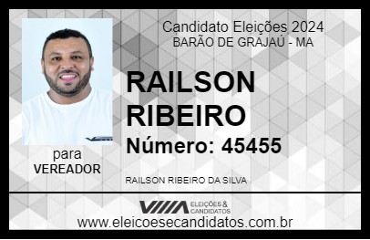 Candidato RAILSON RIBEIRO 2024 - BARÃO DE GRAJAÚ - Eleições