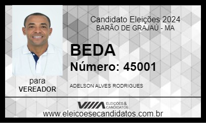 Candidato BEDA 2024 - BARÃO DE GRAJAÚ - Eleições