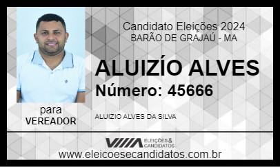 Candidato ALUIZÍO ALVES 2024 - BARÃO DE GRAJAÚ - Eleições