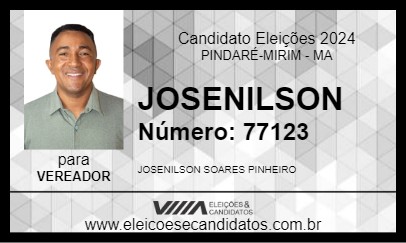 Candidato JOSENILSON 2024 - PINDARÉ-MIRIM - Eleições