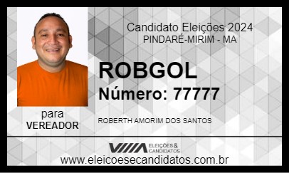 Candidato ROBGOL 2024 - PINDARÉ-MIRIM - Eleições