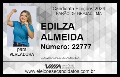 Candidato EDILZA ALMEIDA 2024 - BARÃO DE GRAJAÚ - Eleições