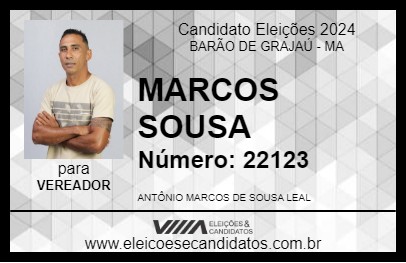 Candidato MARCOS SOUSA 2024 - BARÃO DE GRAJAÚ - Eleições