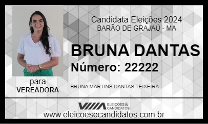 Candidato BRUNA DANTAS 2024 - BARÃO DE GRAJAÚ - Eleições