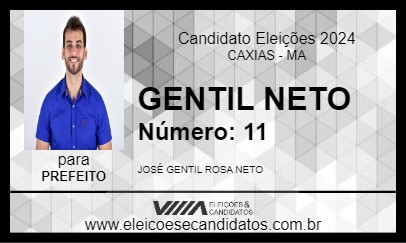 Candidato GENTIL NETO 2024 - CAXIAS - Eleições