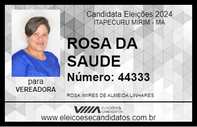 Candidato ROSA DA SAUDE 2024 - ITAPECURU MIRIM - Eleições