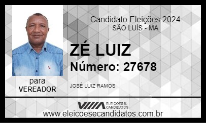 Candidato ZÉ LUIZ 2024 - SÃO LUÍS - Eleições