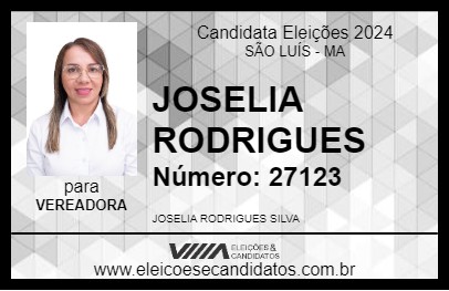 Candidato JOSELIA RODRIGUES 2024 - SÃO LUÍS - Eleições