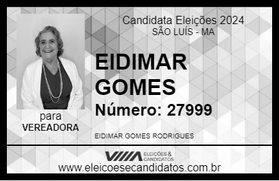 Candidato EIDIMAR GOMES 2024 - SÃO LUÍS - Eleições