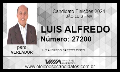 Candidato LUIS ALFREDO 2024 - SÃO LUÍS - Eleições