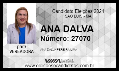 Candidato ANA DALVA 2024 - SÃO LUÍS - Eleições