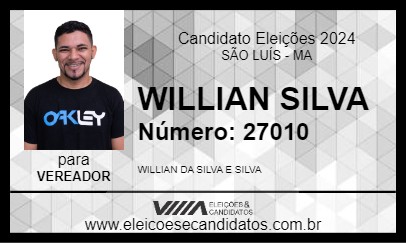 Candidato WILLIAM SILVA 2024 - SÃO LUÍS - Eleições