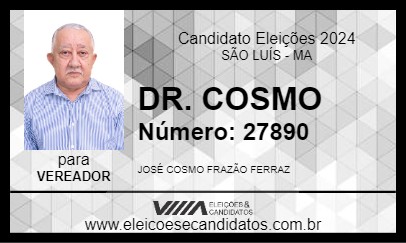 Candidato DR. COSMO 2024 - SÃO LUÍS - Eleições