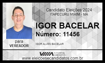 Candidato IGOR BACELAR 2024 - ITAPECURU MIRIM - Eleições