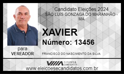 Candidato XAVIER 2024 - SÃO LUÍS GONZAGA DO MARANHÃO - Eleições