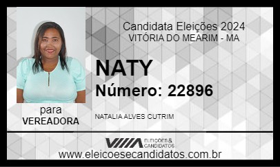 Candidato NATY 2024 - VITÓRIA DO MEARIM - Eleições