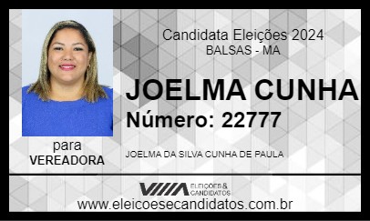 Candidato JOELMA CUNHA 2024 - BALSAS - Eleições