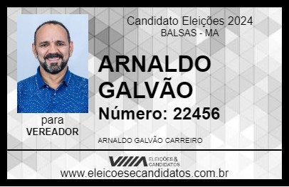 Candidato ARNALDO GALVÃO 2024 - BALSAS - Eleições