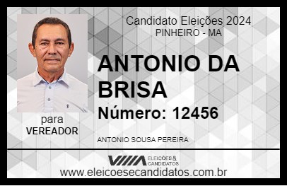 Candidato ANTONIO DA BRISA 2024 - PINHEIRO - Eleições