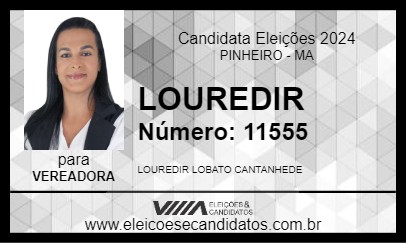 Candidato LOUREDIR 2024 - PINHEIRO - Eleições