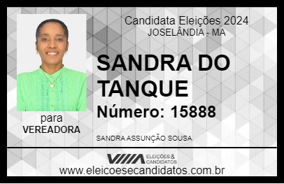 Candidato SANDRA DO TANQUE 2024 - JOSELÂNDIA - Eleições