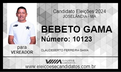 Candidato BEBETO GAMA 2024 - JOSELÂNDIA - Eleições