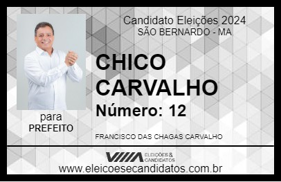 Candidato CHICO CARVALHO 2024 - SÃO BERNARDO - Eleições