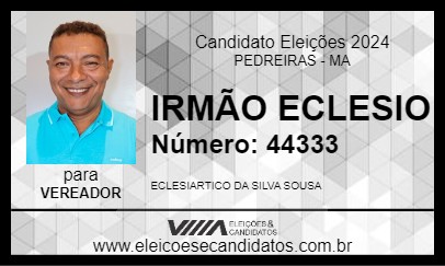 Candidato IRMÃO ECLESIO 2024 - PEDREIRAS - Eleições