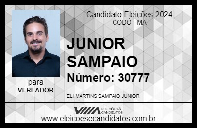 Candidato JUNIOR SAMPAIO 2024 - CODÓ - Eleições