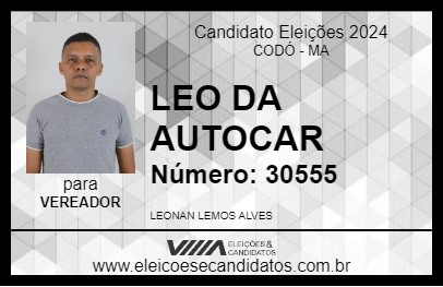 Candidato LEO DA AUTOCAR 2024 - CODÓ - Eleições